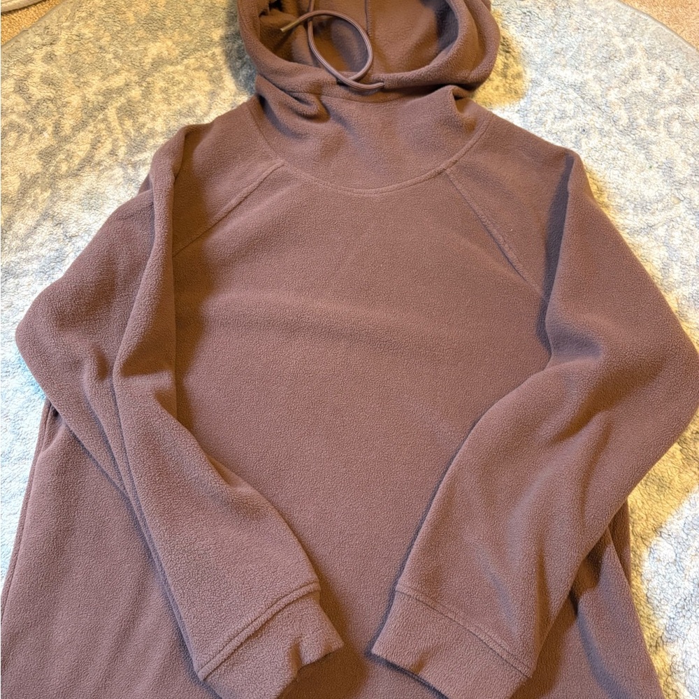 Fleece Cowl Neck Pullover Sweater